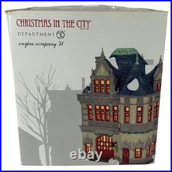 Department 56 Christmas in the City Engine Company 31 Fire Station Lighted