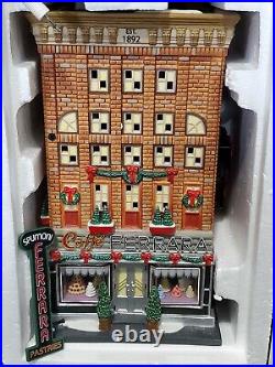 Department 56 Christmas in the City Ferrara Bakery and Cafe Used Works Great