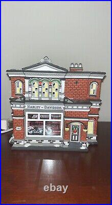 Department 56 Christmas in the City Harley Davidson City Dealership