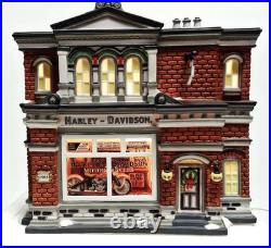 Department 56 Christmas in the City Harley-Davidson City Dealership Retired 2006