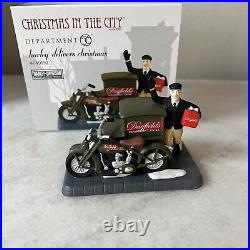 Department 56 Christmas in the City Harley Delivers Christmas Dayfields CIC Rare