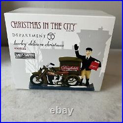 Department 56 Christmas in the City Harley Delivers Christmas Dayfields CIC Rare