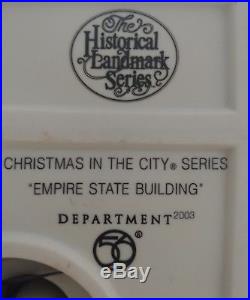 Department 56 Christmas in the City Historical Landmark Empire State Building