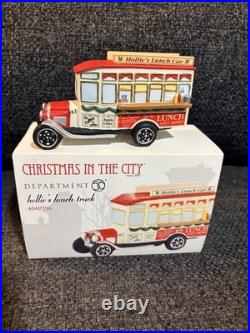 Department 56 Christmas in the City Hollie's Lunch Truck! Rare! New
