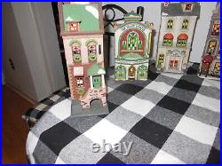 Department 56 Christmas in the City Huge Lot! 9 Buildings In Box Withlight
