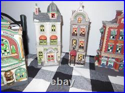 Department 56 Christmas in the City Huge Lot! 9 Buildings In Box Withlight