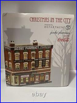 Department 56 Christmas in the City Jacobs' Pharmacy 2015 Retired HTF