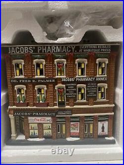 Department 56 Christmas in the City Jacobs' Pharmacy 2015 Retired HTF