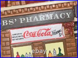 Department 56 Christmas in the City Jacobs' Pharmacy 2015 Retired HTF