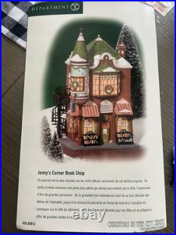 Department 56 Christmas in the City Jenny's Corner Book Shop Lighted Boxed 2000