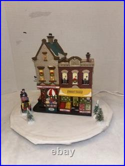 Department 56-Christmas in the City-Johnson's Grocery & Deli-withextras