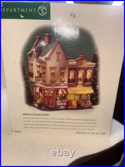 Department 56-Christmas in the City-Johnson's Grocery & Deli-withextras