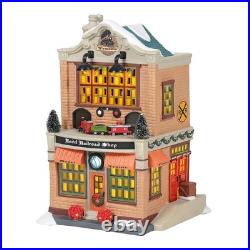 Department 56-Christmas in the City- Model Railroad Shop -6005384