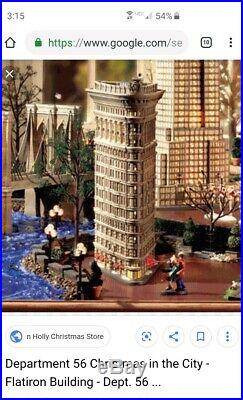 Department 56 Christmas in the City New York NYC Flatiron Building #59260 NIB