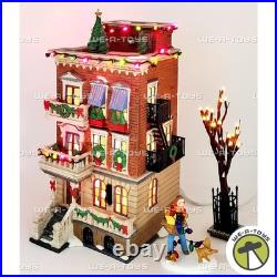 Department 56 Christmas in the City Parkside Holiday Brownstone Gift Set 58937