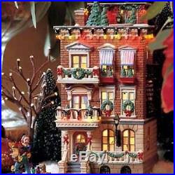 Department 56 Christmas in the City Parkside Holiday Brownstone Gift Set 58937