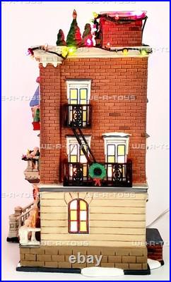 Department 56 Christmas in the City Parkside Holiday Brownstone Gift Set 58937