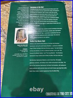 Department 56 Christmas in the City Radio City Music Hall with Box Ex Cond
