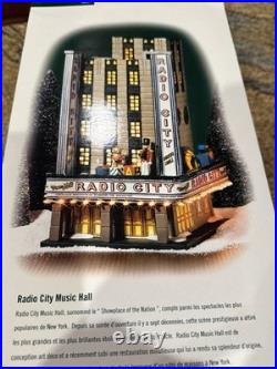 Department 56 Christmas in the City Radio City Music Hall with Box Ex Cond