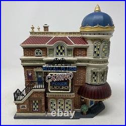 Department 56 Christmas in the City Royal Flush Casino Village House 59244