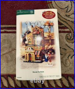 Department 56 Christmas in the City Russian Tea Room Illuminated Ceramic 2006