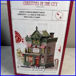 Department 56 Christmas in the City- Santa's Corner Confectionery 6013402 New