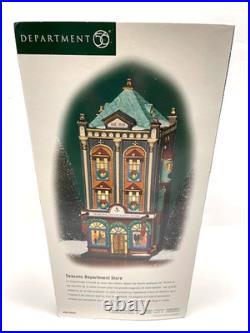Department 56 Christmas in the City Season's Department Store Brand New