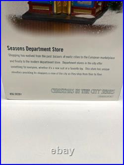 Department 56 Christmas in the City Season's Department Store Brand New