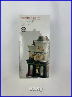 Department 56 Christmas in the City Series MAGGIE'S ON PARK RARE boxed key piece