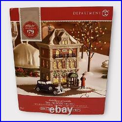 Department 56 Christmas in the City Series The Prescott Hotel & Accessories &Box