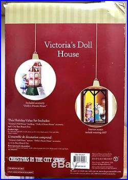 Department 56 Christmas in the City Series Victorias Doll House #59257 Retired