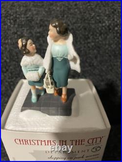 Department 56 Christmas in the City Shopping On Park Avenue! HTF! Rare! New