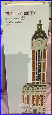 Department 56 Christmas in the City Singer Building Tested 6000569 NIB Retired