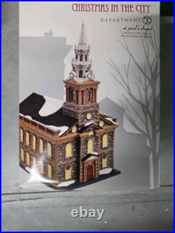 Department 56 Christmas in the City St. Paul's Chapel Lighted Porcelain Boxed
