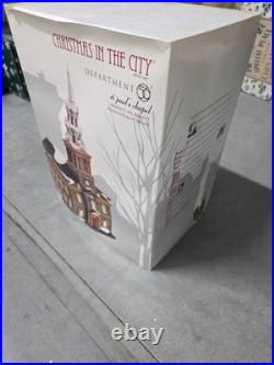 Department 56 Christmas in the City St. Paul's Chapel Lighted Porcelain Boxed