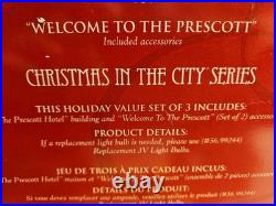 Department 56 Christmas in the City THE PRESCOTT HOTEL Complete No Issues RARE