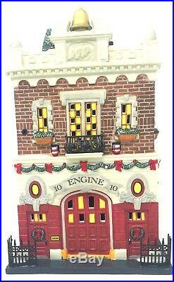 Department 56 Christmas in the City Village Engine Company 10 Lit Building