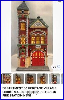 Department 56 Christmas in the City Village Huge Lot-23 Buildings 20+Box Figures