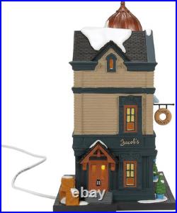 Department 56 Christmas in the City Village Jacob's Bagel Shop Lit Building, 9 I