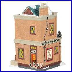 Department 56 Christmas in the City Village Model Railroad Shop Building 6005384