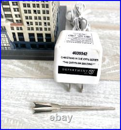 Department 56 Chrysler Building Christmas in the City 4030342 With Power Cord