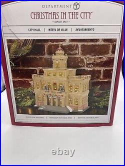 Department 56 City Hall 6011382 2023 Christmas in the City Village Sealed In Box