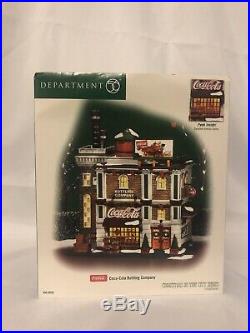 Department 56 Coca Cola Bottling Company Christmas In The City Series #59258 New