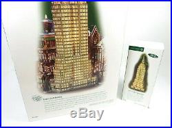 Department 56 EMPIRE STATE BUILDING & ORNAMENT Christmas in the City (59207) EUC