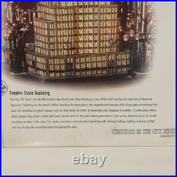 Department 56 Empire State Building Christmas in the City 56-59207 Works Flags