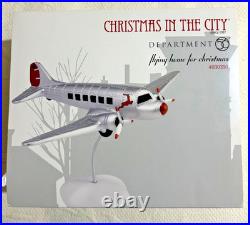 Department 56 Flying Home for Christmas Airplane Christmas in the City Open Box Department 56 Flying Home for Christmas Airplane Christmas in the City Open Box