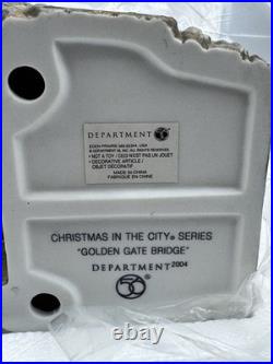 Department 56 Golden Gate Bridge 56.59241 Christmas In The City New Open Box