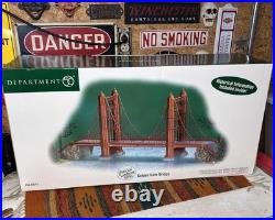 Department 56 Golden Gate Bridge Christmas In The City Series- New Open Box