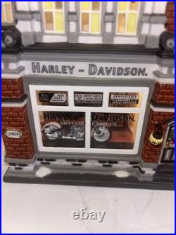 Department 56 Harley Davidson City Dealership Christmas in the City (NIB)