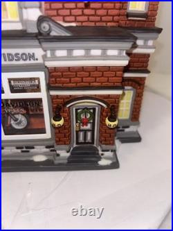 Department 56 Harley Davidson City Dealership Christmas in the City (NIB)